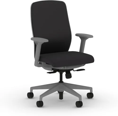 Miniatura 35 de HON Nucleus - Silla de trabajo con control avanzado de inclinación sincronizada, silla de oficina con soporte lumbar, brazos ajustables en altura