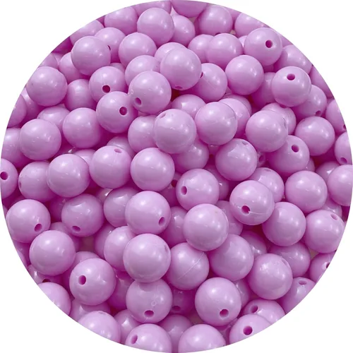 Miniatura 8 de 200 cuentas redondas acrílicas de 0.394 pulgadas (0.394 in), cuentas redondas de plástico pastel con agujero para manualidades, pulseras, collares