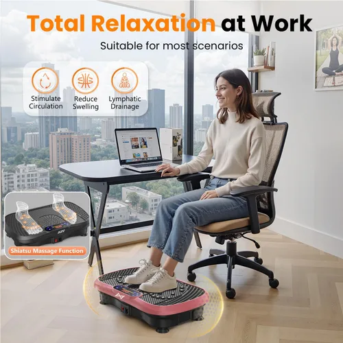 Miniatura 6 de AXV Vibration Plate Fitness Platform Exercise Machine Vibrating Shaking Full Body Shaker Workout Vibrate Stand Shake Board Sport for Weight Loss Fat