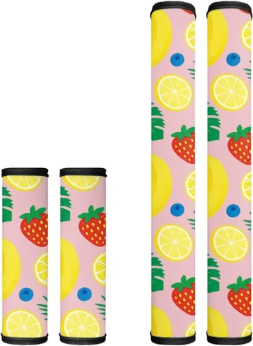Miniatura 28 de Juego de 4 fundas protectoras de repuesto para manija de puerta de refrigerador con temática de té de la tarde para microondas, horno, refrigerador