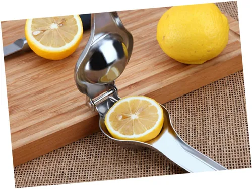 Miniatura 7 de INOOMP Exprimidor manual de acero inoxidable con exprimidor manual de limón y naranja con cómodo exprimidor de cítricos de mano para lima, kiwi