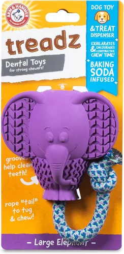 Miniatura 19 de Arm and Hammer - Juguete masticable dental para mascotas Super Treadz Gorilla para perros, reduce la placa y el sarro sin cepillarse, infusión