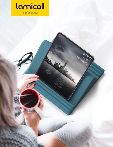 Miniatura 7 de Lamicall Soporte de Almohada para Tableta, Almohadilla Suave para el Regazo - Soporte Dock para Tableta para Cama con 6 Ángulos de Visualización