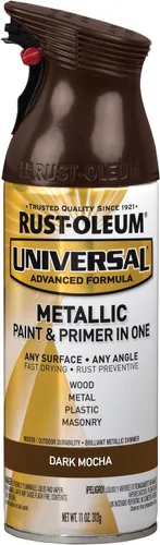 Miniatura 50 de Rust-Oleum 245197 Pintura en aerosol universal para todas las superficies, 12 onzas, negro satinado