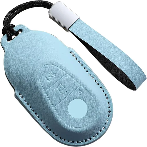 Miniatura 28 de para Mercedes-Benz Funda para llavero, Funda para llavero Mercedes C E M S CLS CLK GLK GLC G AMG Accesorios para llavero de cuero Funda protectora