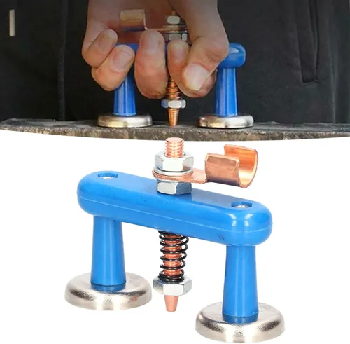 Miniatura 9 de Soporte de soldadura magnética Cabeza de imán de soldadura Accesorios de soldadura de cola de cobre Soldadura de abrazadera de tierra magnética