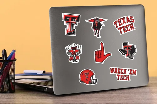 Miniatura 4 de Texas TECH University - Paquete variado de 50 calcomanías de vinilo grandes de lujo para laptop, botella de agua, álbumes de recortes, tableta