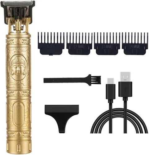 Miniatura 12 de Cortadora de pelo profesional para hombres y mujeres, inalámbrica, recargable, recortadora de pelo, kit de aseo de corte de cuerpo de metal
