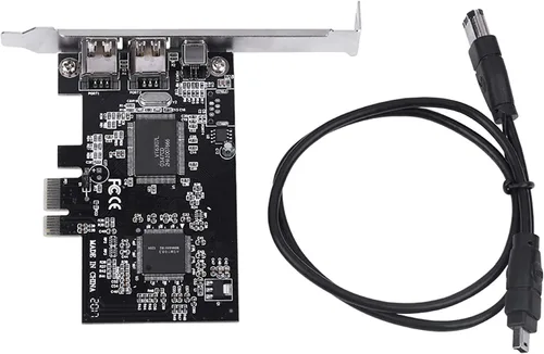 Miniatura 8 de Tarjeta de captura PCIe FireWire, 2.5Gbps 1394a IEEE 1394 tarjeta controladora con cable para PC de escritorio