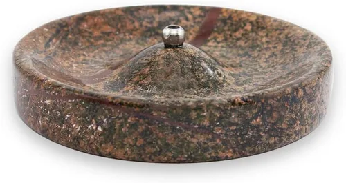 Miniatura 9 de Sermo Quemador de incienso redondo de mármol (esmeralda, verde)