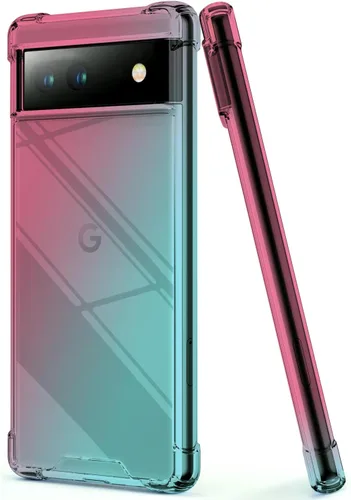 Miniatura 16 de KIOMY Funda de color rosa intenso neón para Google Pixel 6a a prueba de golpes, cubierta protectora de poliuretano termoplástico flexible, bisel
