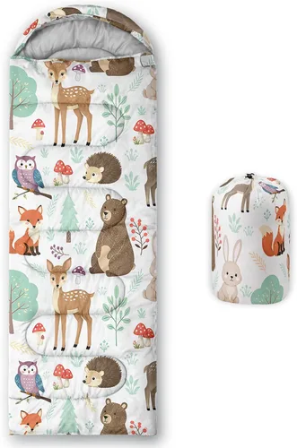 Miniatura 20 de Axolotl Saco de Dormir de Unicornio para Niños y Niñas – Sacos de Dormir Ligeros Cálidos para Clima Frío, Saco de Dormir Portátil Impermeable