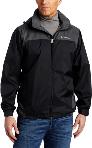 Columbia Chaqueta impermeable Glennaker Lake Packable para hombre, color negro/grill, talla XXXL, negro (Black/Grill)