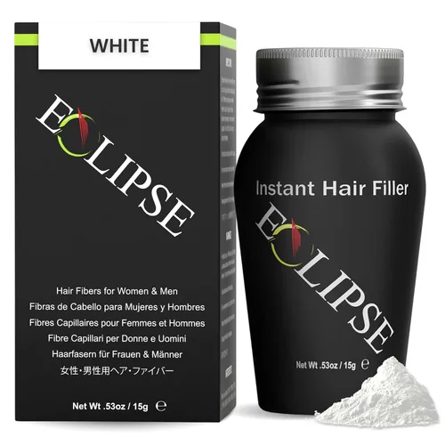 Miniatura 17 de ECLIPSE - Fibras de cabello negras para adelgazar el cabello para mujeres y hombres para ocultar la pérdida de cabello en 15 segundos, 100% fibras