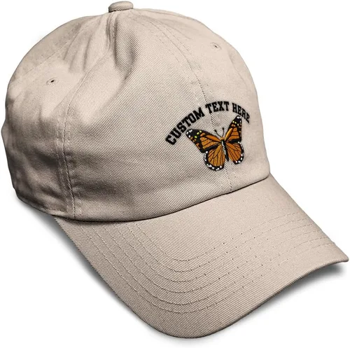 Miniatura 39 de Gorra de béisbol suave con diseño de mariposa monarca, con insectos, bordado de mariposa, de algodón, para hombres y mujeres