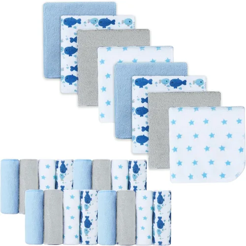 Miniatura 22 de softan Toallitas para bebé, paquete de 24 toallitas de baño para bebé extrasuaves y ultra absorbentes, toallitas faciales para bebé unisex