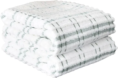 Miniatura 21 de Ritz Royale Collection - Juego de paños de cocina de 100 % algodón peinado, altamente absorbente, 13-3/4 x 12 pulgadas, 3 unidades, grafito sólido
