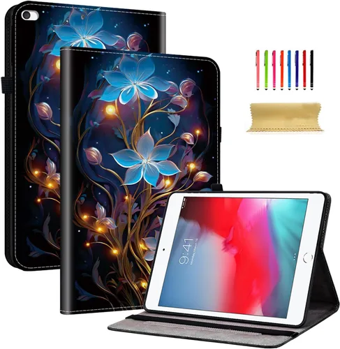 Miniatura 40 de Dteck Funda para iPad mini 5/4/3/2/1, elegante y ligera de cuero sintético tipo folio con cartera, funda inteligente