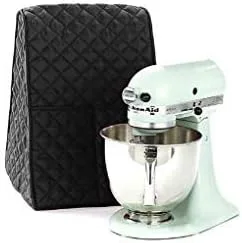 Cubierta negra para batidora, fundas para mezcladoras Kitchenaid Hamilton, cubierta antipolvo con bolsa organizadora, se adapta a todos los modelos