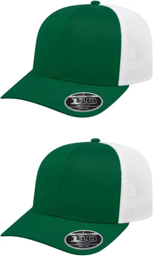 Miniatura 22 de Cap America i8502 Flexfit 110 Premium - Gorra de camionero de perfil medio con 6 paneles de malla trasera con protección UV y cierre ajustable Azul