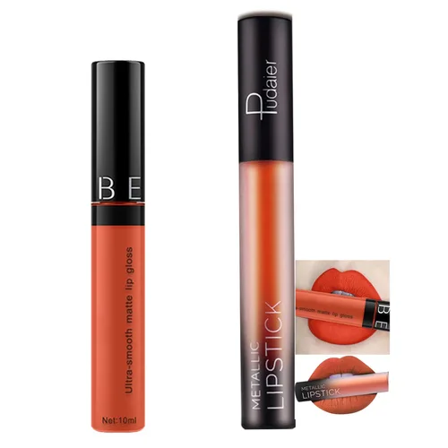 Miniatura 8 de Esmalte de labios de copa antiadherente mate de 11 colores, brillo de labios no decolorante, lápiz labial de 0.34 onzas líquidas A01-26