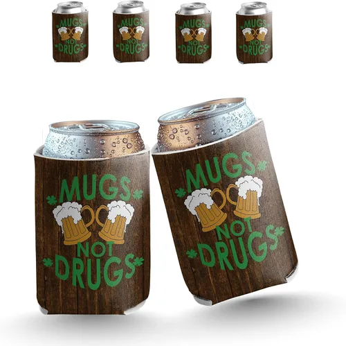 Miniatura 19 de VictoryStore Enfriadores de latas y bebidas, enfriadores de latas del día de San Patricio, enfriadores de latas irlandeses, frases irlandesas, juego