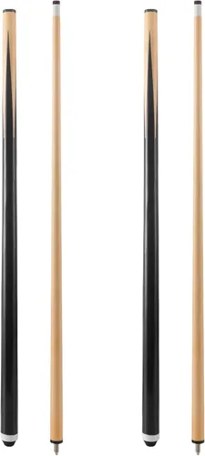 Pool Cue Sticks 36inch 42inch 48inch 52inch 58inch Set of 2 or 4,Pool Cue with 13mm Leather Tip for Adults, Beginners,2-Piece Design，(14oz to 20oz