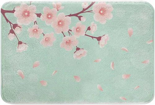 Miniatura 20 de Tapete de baño con flores abstractas para baño, diseño de peonía colorida, crisantemo, loto, magnífica, especial, tapete de baño, tapete de puerta