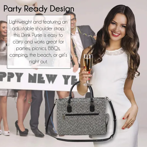 Miniatura 8 de Primeware – Bolsa aislante para bebidas con bolsa de 3 litros Almacenamiento térmico caliente y frío Dispensador portátil para vino, cócteles