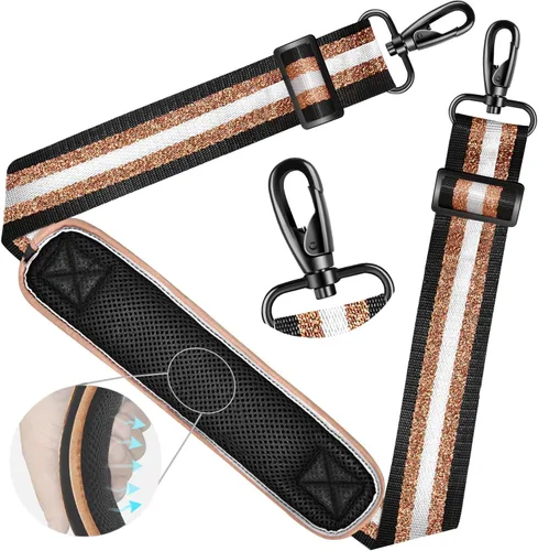 Miniatura 31 de ZINZ Correa de hombro universal de 59 pulgadas con almohadilla transpirable fija ultra gruesa, correa de hombro ajustable y resistente para bolsa