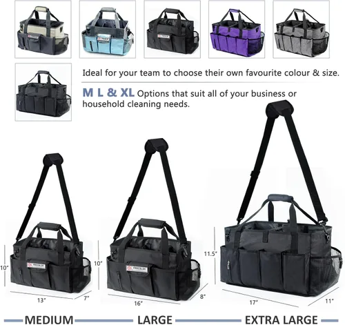 Miniatura 7 de Organizador de Limpieza para Suministros de Limpieza con Bolsillos para Artículos Esenciales de Limpieza del Hogar, Organizador de Limpieza, Bolsa