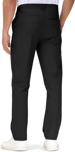 Miniatura 2 de TBMPOY Pantalones de golf elásticos para hombre, ligeros, de secado rápido, pantalones de trabajo casuales con 3 bolsillos