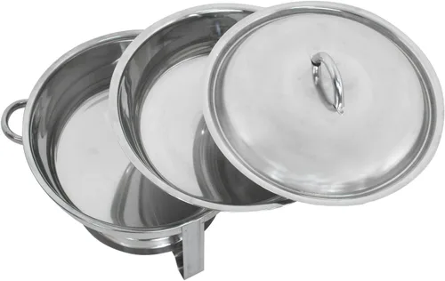 Miniatura 6 de Juego de bufé de acero inoxidable de 5 cuartos de galón, para catering, fiestas con bandeja de agua, soporte para combustible, servidores de bufé