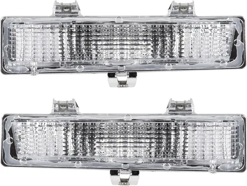 ECOTRIC Lámparas de estacionamiento delanteras compatibles con Chevy Chevrolet Monte Carlo SS 1981-1988, lente transparente para el lado del