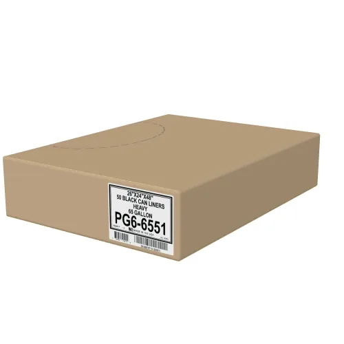 Miniatura 8 de Aluf Plastics Bolsas de Basura Negras de Servicio Pesado de 65 Galones 1.5 Mil - 50" x 48" - Paquete de 50 - Para Contratista, Exteriores