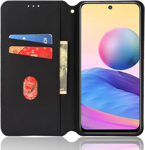Miniatura 5 de Funda con tapa para Xiaomi Redmi Note 10 4G/Note 10S 4G, patrón 3D, cartera de cuero de primera calidad, con función atril, cubierta de cierre