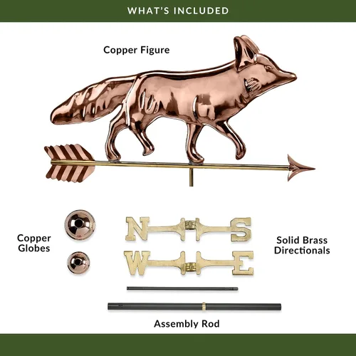 Miniatura 2 de Good Directions Veleta Fox Pure Copper