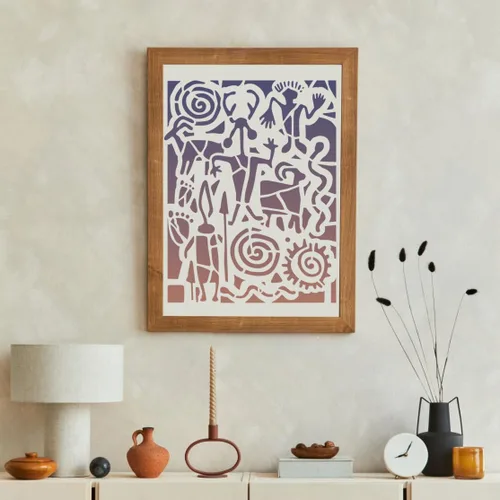 Miniatura 3 de Plantillas para manualidades, plantillas de textura reutilizables, plantilla geométrica para pintar en madera, muebles, tarjeta, lona, papel, álbum