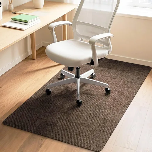 Tapete para silla de oficina para pisos de madera dura y baldosas, 48" x 36" Tapetes para silla de escritorio de computadora, Tapete antideslizante