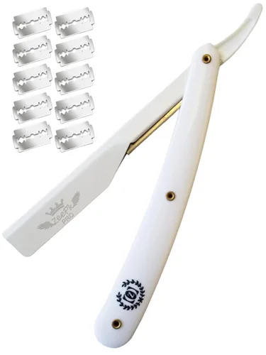 Miniatura 8 de Barbero Cuchilla Navaja Navaja - Cuchillas de afeitar rectas, sin afeitar, afeitado clásico, acero inoxidable