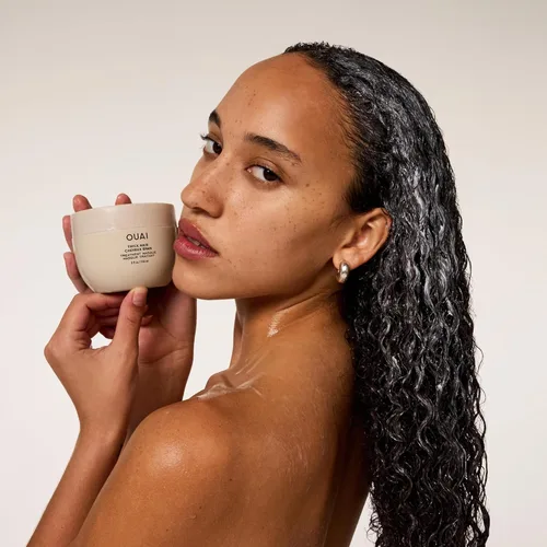Miniatura 5 de OUAI Mascarilla gruesa para el cabello – Mascarilla para el cabello acondicionador profundo con aceite de almendras, aceite de oliva y queratina