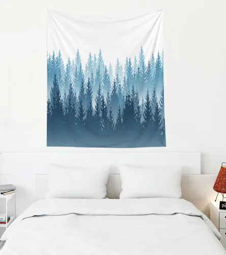 Miniatura 54 de Crannel Tapiz de invierno para colgar en la pared, sombrero de mago psicodélico para barba, tapiz mágico de calavera de humo de 50 x 60 pulgadas