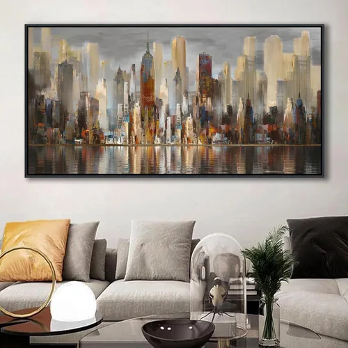 Miniatura 18 de Mofutinpo Arte de Pared de Árbol Rojo en Blanco y Negro Impresión en Lienzo Cuadro Paisaje de Árbol Rojo Grande Obra de Arte Moderna para Sala