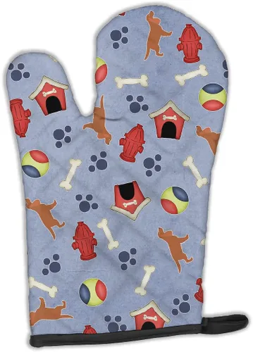 Miniatura 79 de Caroline's Treasures BB4872OVMT - Guante de horno de Navidad Affenpinscher resistente al calor, grueso para sartenes calientes y horno, manopla