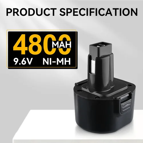 Miniatura 2 de DW9062 4.8Ah Ni-Mh Reemplazo para batería Dewalt 9.6V compatible con DW9061 DE9036 DE9061 DE9062 DW926 DW955K DW955 DW926K-2 DW926K DW902 DW050