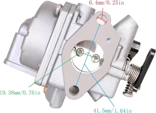 Miniatura 9 de 3R1032001 Motor de barco 3AT-03200-0 3AT032000 3AT032000M 3DJ-03200-0 3DJ032000 3DJ032000M Carburador para Tohatsu para Nissan 4 tiempos 4HP MFS4B