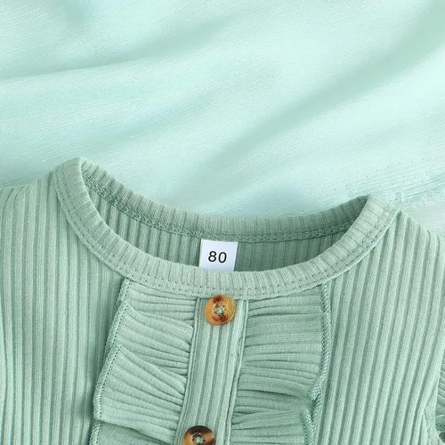 Miniatura 4 de Vestido de manga larga para bebé y niña, vestido casual de princesa floral, falda tutú acanalada para niños