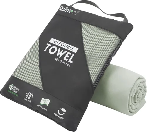 Miniatura 18 de Toalla de microfibra Rainleaf perfecta para viajes y gimnasio y camping. Secado rápido - Super absorbente - Ultra compacta - Liviana. Adecuada