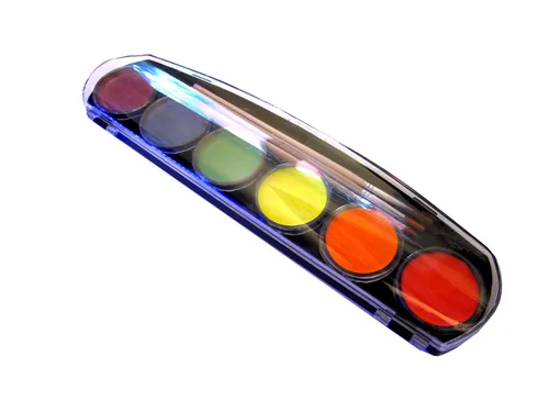 Miniatura 2 de Pintura neón para rostro y cuerpo (estilo de maquillaje), juego de pintura ultravioleta fluorescente con luz negra, 6 colores muy brillantes con 3