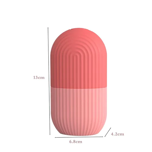 Miniatura 2 de Joyeee Rodillo facial de hielo, molde de silicona reutilizable, masaje facial, belleza facial, herramientas para el cuidado de la piel, aplica hielo
